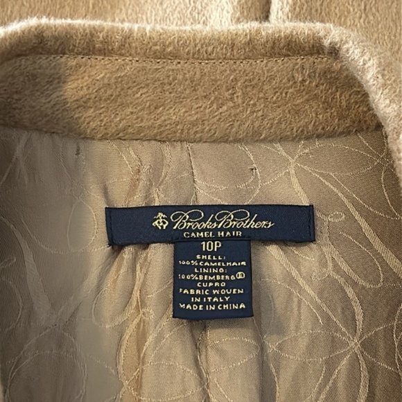 Brooks Brothers Loro Piana Baby Camel Hair Blazer Jacket Size 10P - Picture 13 of 15